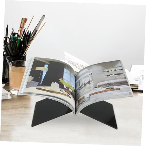 SECFOU Acrylic Cookbook Stand Kitchen Counter Book Holder