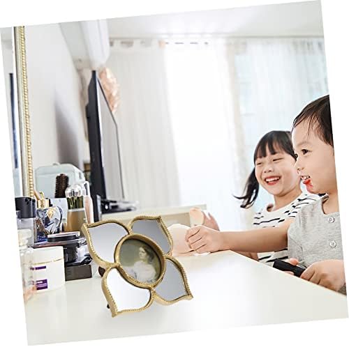 HOOTNEE 1pc Gold Photo Frame Wall Mirror Decor