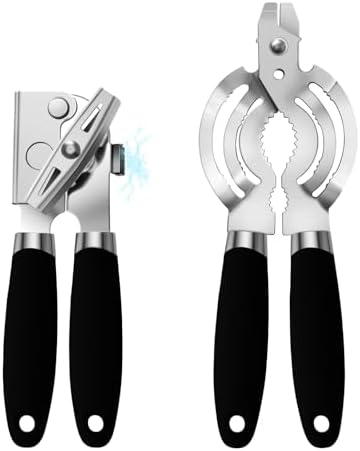 Heavy Duty Can Opener 2Pack for Seniors and Kitchen Use