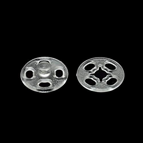 RAYNAG 90 Set Clear Plastic Snap Buttons Kit