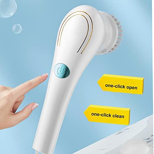 KIRIKIT 5 in 1 Electric Spin Scrubber with 5 Replaceable Heads 1