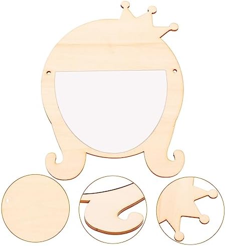 Didiseaon Pink Wooden Vanity Mirror for Women
