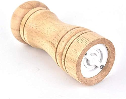 Adjustable Salt and Pepper Grinder Set 2 Pack Wooden Ceramic