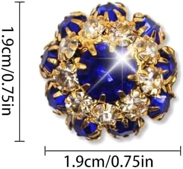 Stylish Rhinestone Button Covers for Women Men Silver