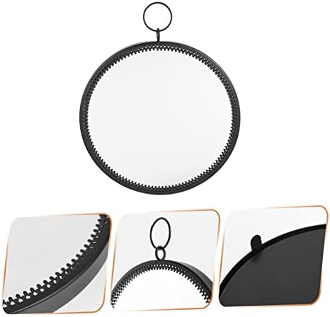 COSMEVIVI Round Black Wall Hanging Mirror 1
