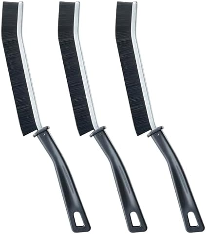 3-Piece Crevice Cleaning Brush Set for Window Sill Gap and Seam