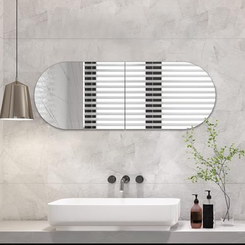 QEEYON 16x12 Inch Arched Wall Mirror