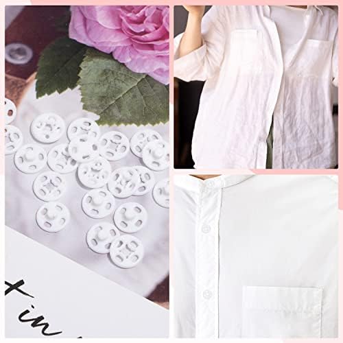 RAYNAG 90 Set Clear Plastic Snap Buttons Kit