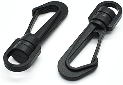 10pcs Plastic Swivel Snap Hooks for Paracord Backpack Straps