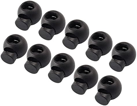 10 Pcs Black Reusable Plastic Spring Toggle Cord Locks 1