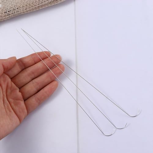 3Pc Silver Stainless Beading Needles for Jewelry Making
