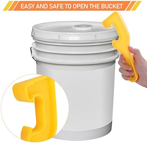 Prasacco 3 Pcs Bucket Opener Tools 5 Gallon Paint Can Opener Plastic Set