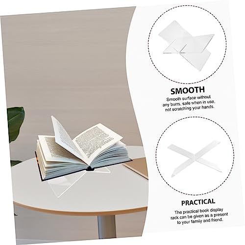 BCOATH X-Shaped Book Holder Stand for Reading