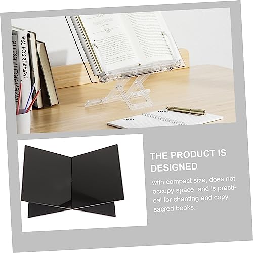 Veemoon Acrylic Book Holder Stand - Black Design