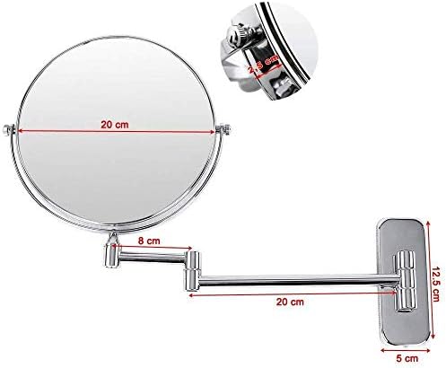 LZHIANG 8 Inch Adjustable Magnifying Wall Mirror 1