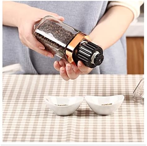 LEIXIUSM Pepper and Salt Grinders Set with Adjustable Mill