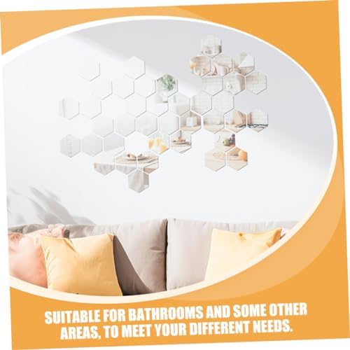 Cabilock Vanity Mirror Wall Adhesive Acrylic Sticker 24 Pack