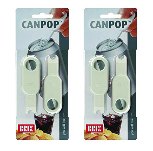 Brix CanPop Beverage Can Opener Set of 4