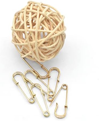 30mm Gold Safety Pin Brooch Bulk for Crafts and Decorations