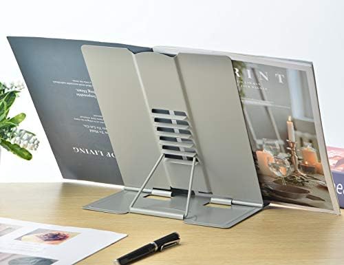 Citmage Heavy Duty Metal Book Stand with 6 Positions 1