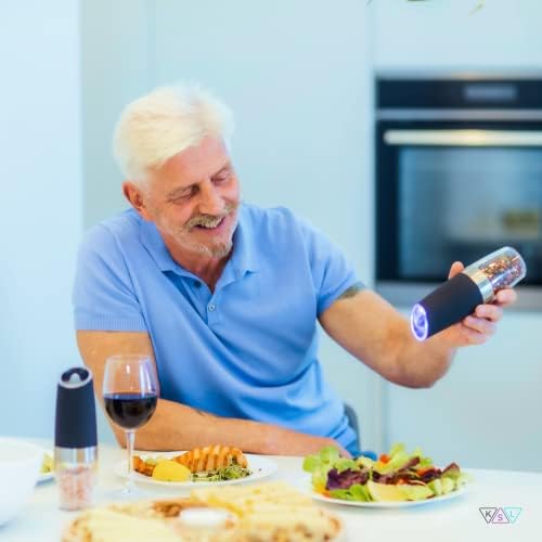 KSL Gravity Electric Salt and Pepper Grinder Set