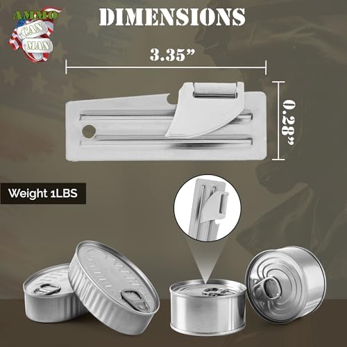 100 Pack of P-51 Can Openers - Stainless Steel Magnetic