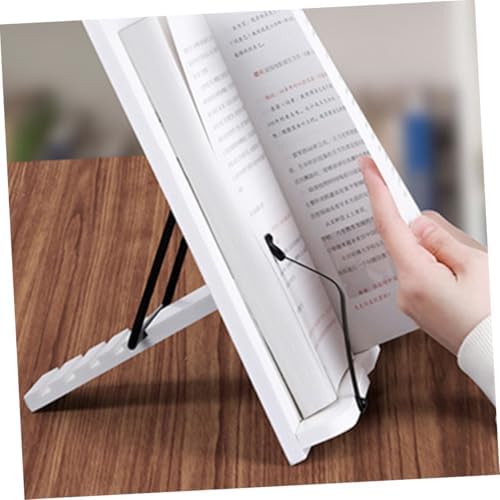 Wooden Book Stand Holder for Cookbooks Textbooks Magazines