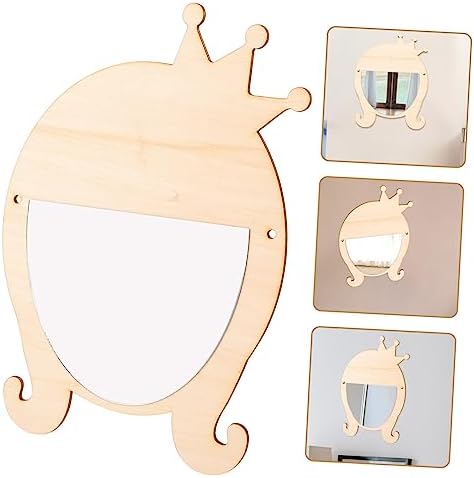 Didiseaon Pink Wooden Vanity Mirror for Women