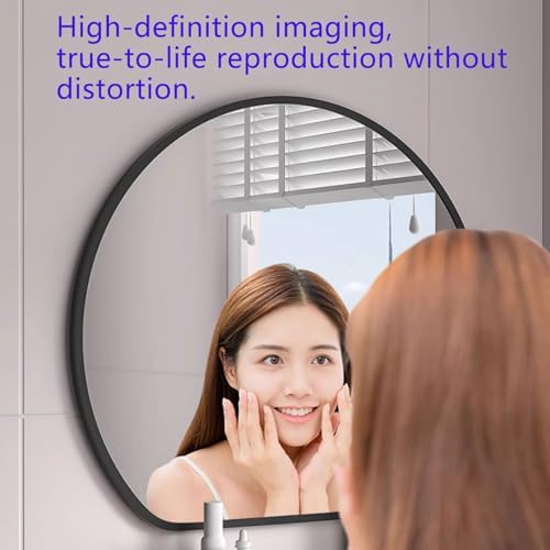 Stylish 50x42cm Bathroom Mirror with Metal Frame