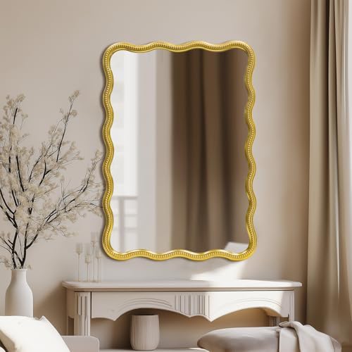 AIXI HOME Wavy Boho Bathroom Mirror 28x40