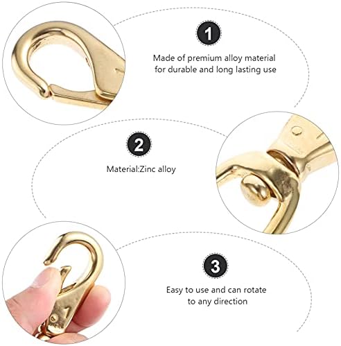 ULTECHNOVO Heavy Duty Swivel Clasps 2 Pcs Keychain Clips Buckles