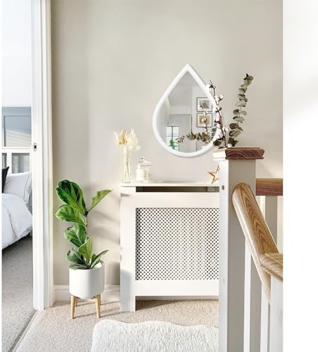 FEUFOAM Teardrop Wall Mirror with Wood Frame
