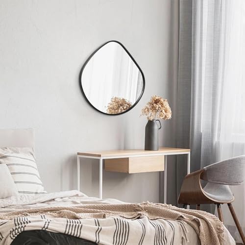 Modern Irregular Metal Framed Wall Mirror