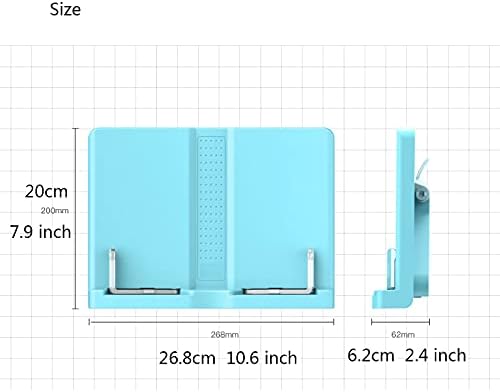 Adjustable Book Stand for Reading Kitchen and Office Use White