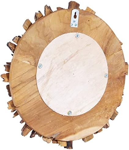 Rustic Teak Wall Mirror 157 with Petal Frame