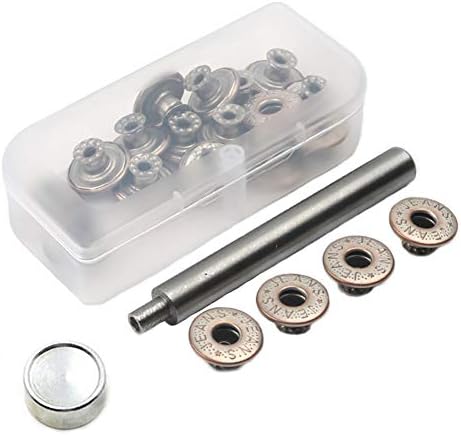 20PCS Metal Buttons 17MM Replacement Kit with Storage Box