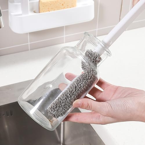 Nehsiac Kitchen Cleaning Brush Set of 7 with Handles and Base
