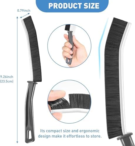 6 Piece Hard Bristle Crevice Cleaning Brush Set