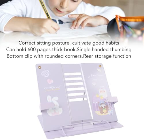 Asixxsix Adjustable Book Stand with Exquisite Pattern Design