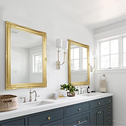 HA 32x24 Framed Wall Mirror Gold