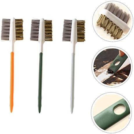 Alipis 3 Pcs Double-Ended Gas Stove Cleaning Brush