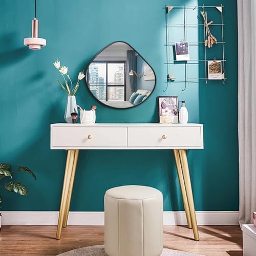 Modern Irregular Metal Framed Wall Mirror