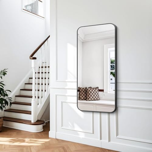BONEWEI 24x48 Inch Black Rectangle Mirror