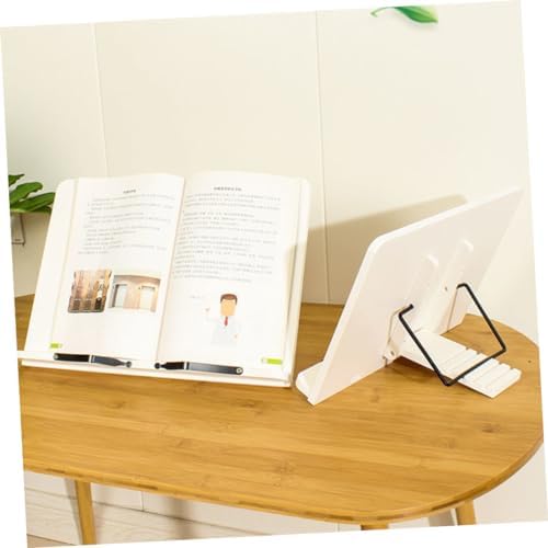 Operitacx Adjustable Wooden Book Stand for Reading 1