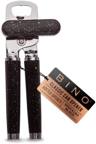 BINO Heavy Duty Stainless Steel Can Opener - Speckled Black