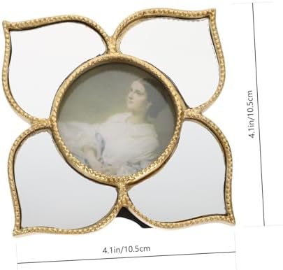 HOOTNEE 1pc Gold Photo Frame Wall Mirror Decor