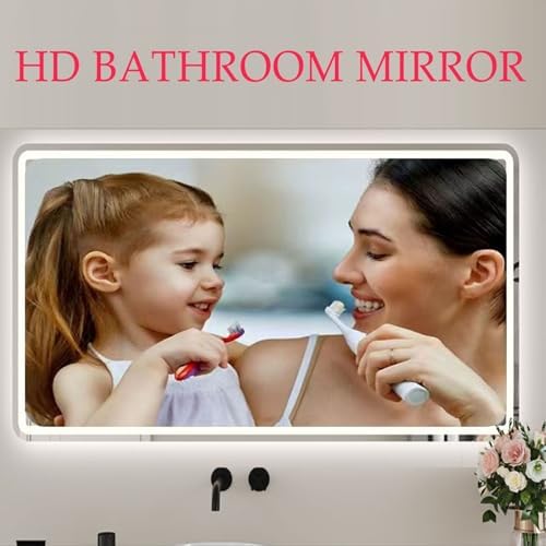 HTLTGBAM Smart Vanity Mirror with Defog and Tri-Colour Light