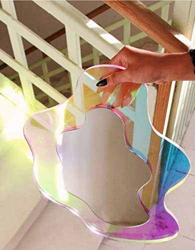 Wavy Acrylic Mirror with Rainbow Effect 827x1181