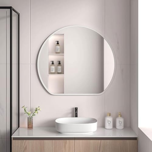 Stylish 50x42cm Bathroom Mirror with Metal Frame