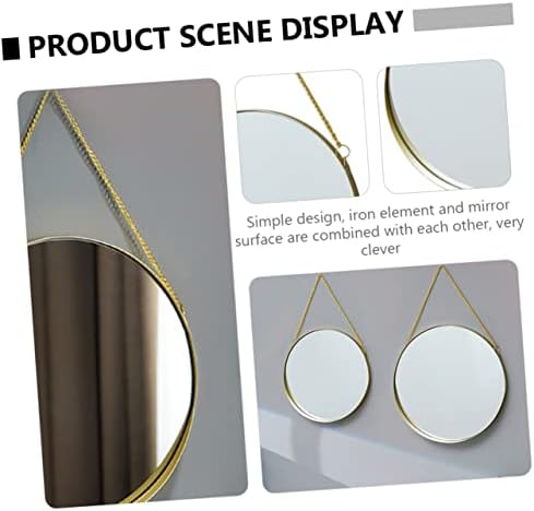 Angoily Wall Makeup Mirror Round Hanging Beauty Mirror